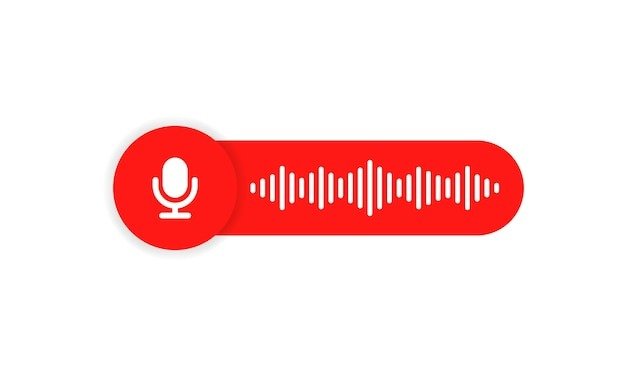 Illustrated voice-message shapes, used as cover artwork rather than audio controls